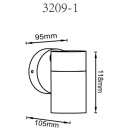 Globo PIPER 3209-1 Spot-Wandleuchte GU10