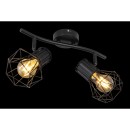 Globo 54017-2 Deckenstrahler Priska 2x40W | E27 - schwarz