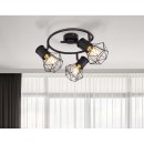 Globo 54017-3 Pendelleuchte Priska 2x40W | E27 - schwarz