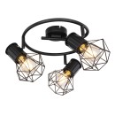 Globo 54017-3 Pendelleuchte Priska 2x40W | E27 - schwarz