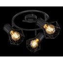 Globo 54017-3 Pendelleuchte Priska 2x40W | E27 - schwarz