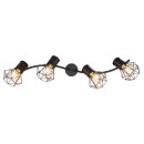 Globo 54017-4 Deckenstrahler Priska 4x40W | E27 - schwarz