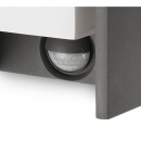 Philips 16352/93/16 Außenwandlampe Bridge 1x42w | E27 | IP44 - mit Bewegungssensor, Anthrazit