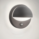 Philips 16246/93/16 Außenwandlampe June 1x 42W | E27 | IP44 - mit Bewegungssensor, Anthrazit