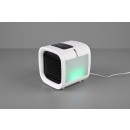 TRIO R031-01 LED Lampe und Tischventilator Luftbefeuchter Icecube - RGB, mit Wassertank