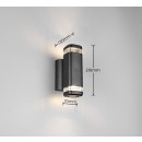 Trio TR26446232 Außenwandleuchte BARCELOS  GU10