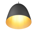 Trio R30661080 Deckenleuchte Tilda 1x40W | E27 - höhenverstellbar, schwarz, gold