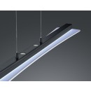 Trio R32421132 LED Hängende Deckenleuchte Smash 1x18w | 1800lm | 3000-4000-5000-6500K - 3-Phasen-Dimmen, Einstelltemperatur einstellbar, einstellbar, schwarz