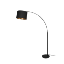 Trio R40081080 Stehleuchte Bolivia 1X10W | E27 - Fußschalter, schwarz, gold