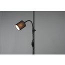 Trio R40192002 Stehleuchte Owen 1x42w + 10W | E27 + E14 - Flexibler Arm, getrennte Schalter, schwarz