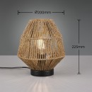 Trio R51101026 Tischlampe Miki | 1x40W E27