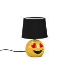 Trio R51191002 Tischleuchte Lovely 1x10W | E14 - Kabelschalter, gelb, schwarz