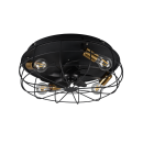 Trio R61095032 Deckenventilator mit Beleuchtung Trondheim 4x10W | E27 - Fernbedienung, Timer, 3 Geschwindigkeiten, schwarz