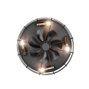 Trio R61095032 Deckenventilator mit Beleuchtung Trondheim 4x10W | E27 - Fernbedienung, Timer, 3 Geschwindigkeiten, schwarz