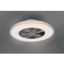 TRIO R62412106 LED Kronleuchter mit Ventilator Harstad 1x40W | 3000-6000K - dimmbar, mit Fernbedienung
