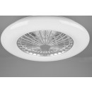 Trio R62522987 LED-Deckenleuchte mit Ventilator Stralsund 1x30w + 9W | 22200lm | 3000 - 6500K | RGB - separate Schalter, Fernbedienung, dimmbar, 3 Geschwindigkeiten, Timer, Sternwirkung, Nachtmodus, weiß