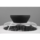 Trio R62672132 LED-Deckenleuchte mit Ventilator Halmstad 1x40w | 3000lm | 3000 - 6500K - separate Switches, Fernbedienung, dimmbar, 3 Geschwindigkeiten, Timer, Nachtmodus, schwarz