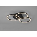 Trio R62823132 LED- Deckenleuchte Circle 1x27w | 3100lm | 2700K-6000K - einstellbar, dimmbar, Nachtmodus, Fernbedienung, schwarz