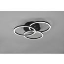 Trio R62823132 LED- Deckenleuchte Circle 1x27w | 3100lm | 2700K-6000K - einstellbar, dimmbar, Nachtmodus, Fernbedienung, schwarz