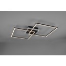 Trio R62843132 LED-Deckenleuchte Arribo 1x29w + 6,5w | 3250lm + 600lm | 3000k | RGB - Fernbedienung, dimmbare, separate Switches, schwarz