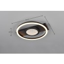 Trio TR64801132 LED Deckenleuchte WHEELER | 16W integrierte LED-Quelle