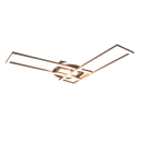 Trio R67183107 LED Deckenleuchte Twister 1x30W | 4500lm | 2700-6000K - Fernbedienung, einstellbar, dimmbar, Nickel