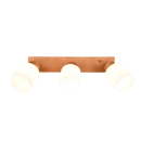 Trio R81113030 Deckenleuchte Assam 3x25w | E14 - Holz, weiß
