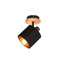 Trio R81331030 Wandleuchte Tommy 1x28w | E14 - schwarz, Holz