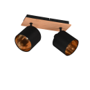 Trio R81332030 Deckenleuchte Tommy 2x28w | E14 - schwarz, Holz