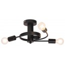 Rabalux 2095 Carly Deckenleuchte schwarz LED E27 3x15W
