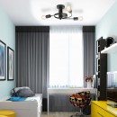 Rabalux 2095 Carly Deckenleuchte schwarz LED E27 3x15W