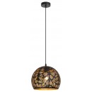 Rabalux 2276 Manorca Hängeleuchte E27 1x40W schwarz / gold
