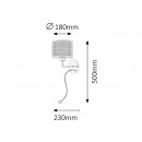 Rabalux 2629 ANASTASIA Wandleuchte 1xE27 + = 1W LED 85lm 4000K braun