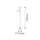 Rabalux 4026 Stehleuchte Action 1x100W + 1x25W | E27 + E14