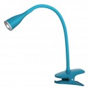 Rabalux 4195 Jeff Tischleuchte Klemmleuchte mit Flexarm LED 4,5W blau 3000K