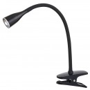 Rabalux 4197 Jeff Tischleuchte Klemmleuchte mit Flexarm LED 4,5W schwarz 3000K
