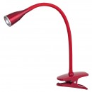 Rabalux 4198 Jeff Tischleuchte Klemmleuchte mit Flexarm LED 4,5W bordo 3000K