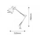 Rabalux 4214 Arno Tischlampe 1xE27 - weiß