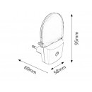 Rabalux 4658 Paris Lux Orientierungsleuchte LED 05W = 4000K 6lm