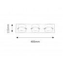 Rabalux 5491 Tony Badleuchte LED 3x5W chrom IP44 4000K