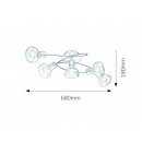 Rabalux 5552 Holly Deckenleuchte E14 5X MAX 40W