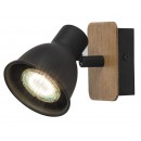 Rabalux 5902 Mac Spot GU10 1x35W schwarz / Buche