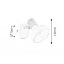 RABALUX 5943 Holly spot E14 1x40W weiß/buk