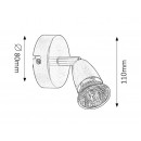 Rabalux 5995 Norman Wandspot GU10 1 x MAX 50W