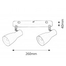 Rabalux 6027 Ebony Wandleuchte E27 2x MAX 20W