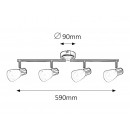 Rabalux 6489 GAVIN Spot / Deckenleuchte 4xE14