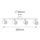 Rabalux 6515 Karen LED Deckenleuchte 4x4W = 1120lm