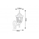 Rabalux 7837 Milano Wandleuche mit Sensor schwarz E27 1 x max 60W IP43