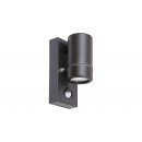 Rabalux 8834 Medina Außenwandleuchte mit Sensor schwarz GU10 max 10W IP44