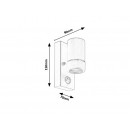 Rabalux 8834 Medina Außenwandleuchte mit Sensor schwarz GU10 max 10W IP44